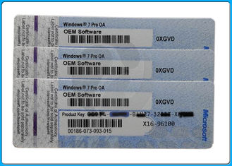 สีชมพู / สีน้ำเงินเดิมของ Windows 7 รหัสผลิตภัณฑ์ oem COA key sticker